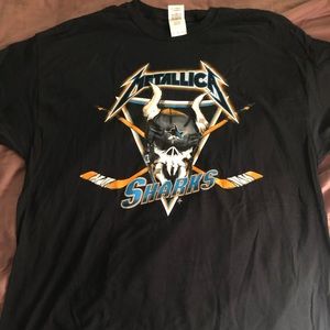Metallica San Jose Sharks night T-shirt XL
